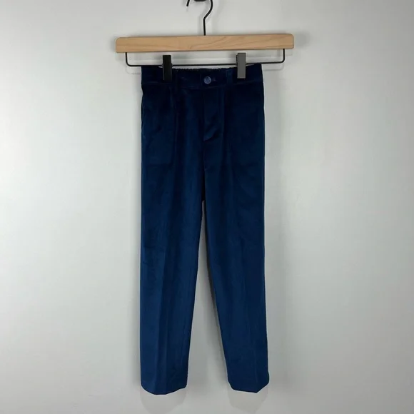 Isaac Mizrahi | Bottoms | Boys Isaac Mizrahi Blue Velvet Dress Pants 6 Nwot  | Poshmark